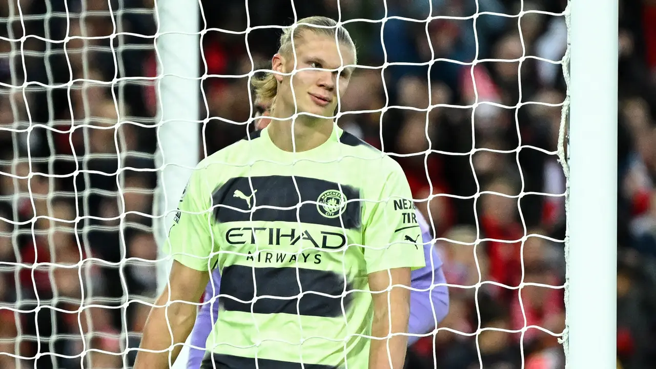 Foto: Mesin Gol Haaland Macet di Kandang Liverpool, Berujung pada Kekalahan Pertama Manchester City di Liga Inggris
