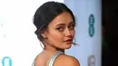 Di sisi lain, ada sumber yang mengatakan, Pitt jatuh cinta dengan kecantikan dan kepiawaian wanita ini dalam berakting. Ia juga yakin bahwa Ella Purnell akan menjadi bintang besar seperti Jolie. (AFP/Justin Tallis)