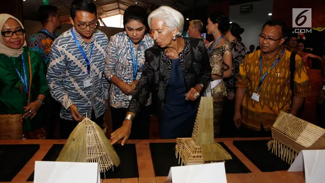 Kunjungi Paviliun Indonesia, Bos IMF Terpesona Budaya Nusantara