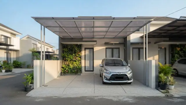 Model Carport untuk Rumah Lebar 5 Meter