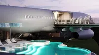 Pesawat Boeing 737 Kini Menjadi Vila Unik dan Mewah di Bali. Instagram (@privatejetvilla/https://www.instagram.com/p/Cm06TZjjFaL/Geiska Vatikan Isdy)