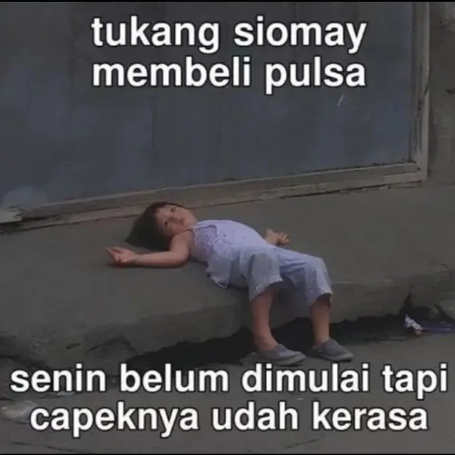 6 Meme Ketemu Hari Senin Ini Relate Banget, Sudah Merasa Lelah Duluan