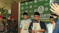 Sandiaga Uno menyambangi Kantor Pimpinan Pusat (PP) Pemuda Muhammadiyah di Menteng. (Liputan6.com/Nafiysul Qodar)
