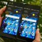 ZTE Axon M yang hadir dengan konsep lipat (sumber: CNET)