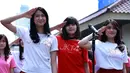 Nabilah JKT48 di acara JKT48 Handshake Festival 'Refrain Penuh Harapan' di Balai Sudirman, Jakarta Selatan pada Senin (17/8/2015). (Deki Prayoga/Bintang.com)