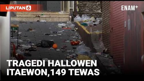 VIDEO: Presiden Korsel Datangi Lokasi Tragedi Pesta Halloween Itaewon