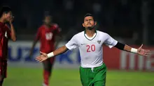 Bambang Pamungkas, Timnas Indonesia (AFP/Bay Ismoyo)
