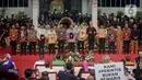 Sebelumnya dalam pengundian nomor urut capres-cawapres Pemilu 2024, KPU menggunakan mekanisme dua tahap. (Liputan6.com/Faizal Fanani)