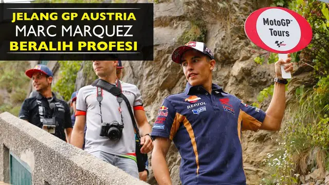 Video Marc Marquez menjadi pemandu wisata di kota Graz jelang balapan MotoGP Austria.