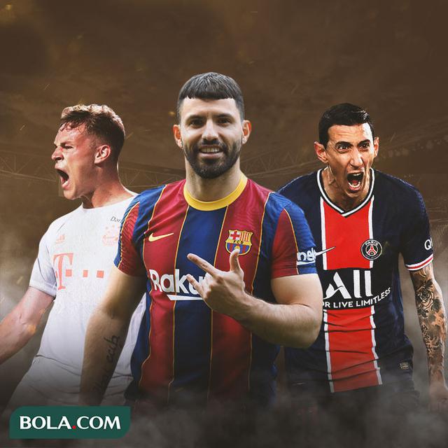 Ilustrasi - Joshua Kimmich, Sergio Aguero, Angel Di Maria