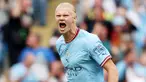 Manchester City sangat beruntung mendapat servis pemain sekelas Erling Haaland. Bomber yang ditebus seharga 75 juta Euro dari Dortmund itu tak henti-henti merobek gawang lawan. Sejauh ini ia telah mencetak 21 gol untuk City liga Inggris. (AFP/Nigel Roddis)