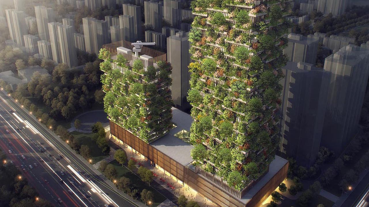 Intip Bentuk Hutan Vertikal Pertama di Asia darI 3.000 Tanaman