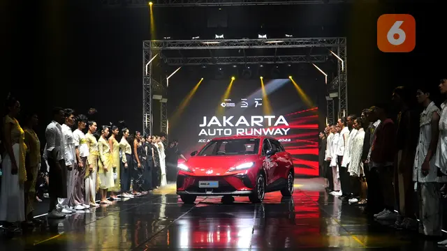 MG4 EV di Jakarta Auto Runway