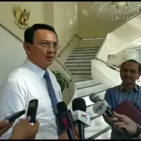Ahok menyambangi kantor Wakil Presiden (Liputan6.com/ Ahmad Romadoni)