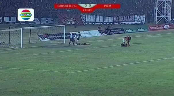 Highlights Piala Presiden 2015 antara Pusamania Borneo FC vs PSM Makasar di Stadion Andi Mattalatta Matoangin, Makassar, Selasa (8/99/2015).