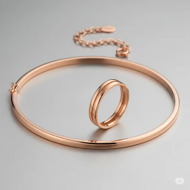 Set Gelang dan Cincin Simpel dan Elegan