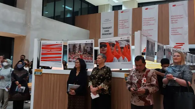 Foto Dubes Australia untuk Indonesia di acara pembukaan pameran (Liputan6.com/ Linda Sapira)