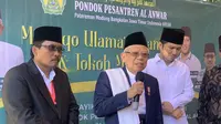 Wapres Ma'ruf Amin bertemu dengan ratusan ulama dan tokoh masyarakat se-Madura. (Liputan6.com/Delvira Hutabarat)