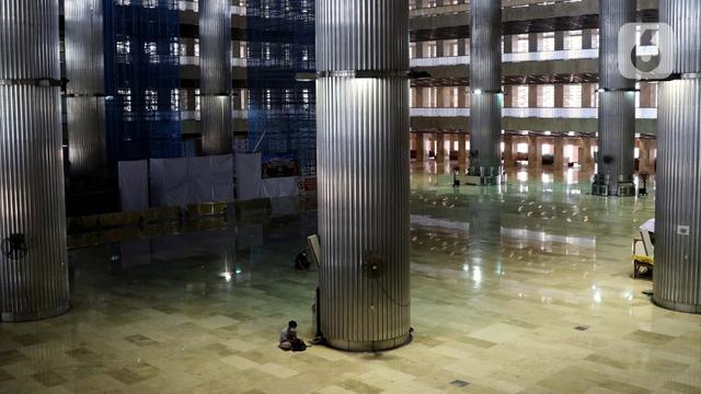 FOTO: Suasana Hari Pertama Ramadan 1441 H di Masjid Istiqlal Saat Pandemi Covid-19