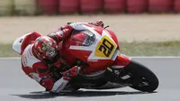 Dimas Ekky Pratama finis di posisi keenam pada balapan pertama FIM CEV International kelas Moto2 European Championship di Sirkuit Albacete, Minggu (30/4/2017). (Instagram/Astra Honda Racing Team)