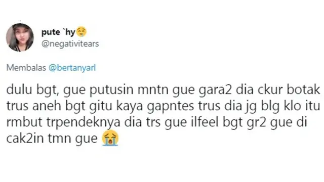 7 Alasan Aneh Netizen saat Putus dari Pacar Ini Bikin Geleng Kepala