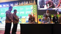 Penandatangan kerja sama atau MoU PT Pembangunan Aceh (PEMA) dan PT Pertamina Geothermal Energy Tbk (PGEO), Rabu (12/7/2023). (Foto: PGE)