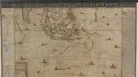 Salah satu peta terlangka di dunia akhirnya ditemukan setelah 350 tahun 'menghilang'. (National Library of Australia)