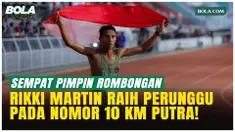 Rikki Martin Luther Simbolon merebut medali perunggu nomor 10.000 meter putra SEA Games 2025 setelah tampil dominan dan sempat memimpin rombongan. Lomba dilangsungkan di Stadion Supachalasai, Bangkok, Selasa (16/12/2025). Rikki menutup lomba dengan c...