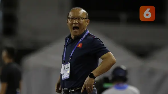 Pelatih Timnas Vietnam U-22, Park Hang-seo. (Bola.com/Muhammad Iqbal Ichsan.