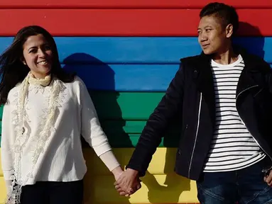 Pemilik nama lengkap Adon Saptowo ini selalu membagikan momen harmonisnya bersama sang istri, Joyce Pelupessy di akun media sosial mereka. (Liputan6.com/IG/@adonsaptowo)