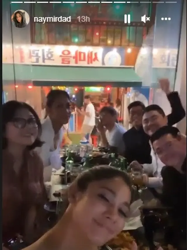 Naysila Mirdad hadiri pemutaran film dan jalan-jalan di Korea Selatan (Foto: Instagram @naymirdad)