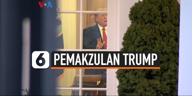 VIDEO: Jelang Putusan Akhir Sidang Pemakzulan, Trump Berpidato