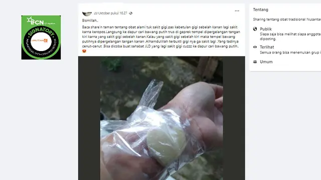 Penyembuhan sakit gigi menggunakan bawang putih