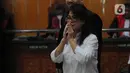 Terdakwa Linda Pujiastuti alias Anita seusai menjalani sidang vonis di Pengadilan Negeri Jakarta Barat, Rabu (10/5/2023). (merdeka.com/Imam Buhori)