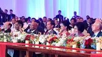 Presiden Jokowi hadir dalam jamuan makan malam bersama para peserta KTT Indian Ocean Rim Association (IORA) di Planery Hall, JCC, Jakarta. (Liputan6.com/Ahmad Romadoni)
