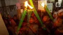 Anak-anak mengikuti iring-iringan pawai obor di kawasan Pancoran Barat, Jakarta, Sabtu (9/3/2024). (Liputan6.com/Herman Zakharia)