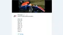 Rio Haryanto baru melahap 2 lap dalam saat tes pramusim di Sirkuit Catalunya, Barcelona, Spanyol, Kamis (24/2/2016). (Bola.com/Twitter)
