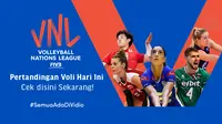 Jadwal dan Link Live Streaming Volleyball Nations League 2021 Pekan Ini di Vidio, 15-20 Juni. (Sumber : dok. vidio.com)