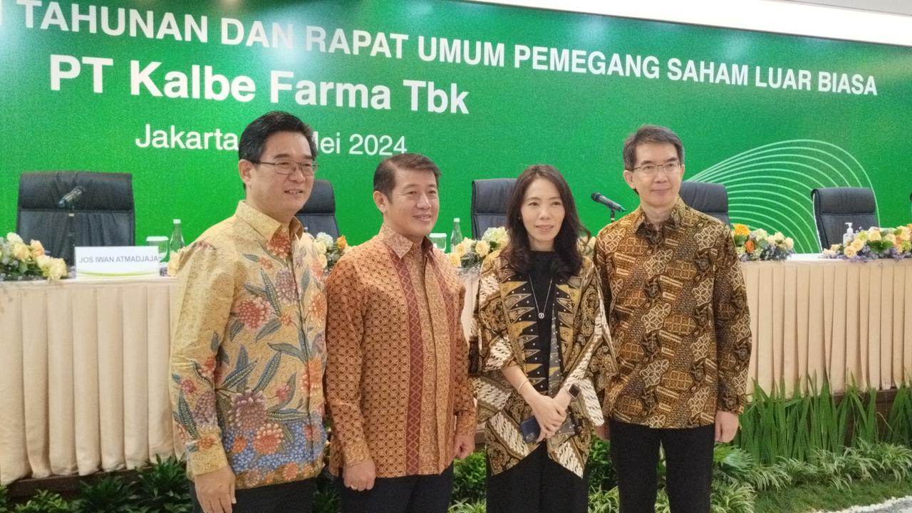 Rapat Umum Pemegang Saham Tahunan (RUPST) PT Kalbe Farma Tbk (KLBF), Kamis (16/5/2024). (Foto: Liputan6.com/Gagas YP)