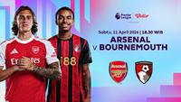 Arsenal vs Bournemouth menjadi laga penting bagi Arsenal untuk menjaga konsistensi di puncak klasemen, tonton hanya di Vidio