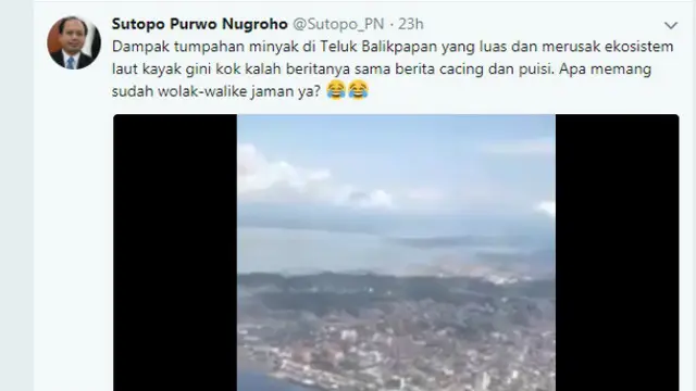 Twitter Sutopo