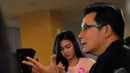 Mathias Muchus tidak segan membagikan pengetahuannya dalam dunia seni peran, Jakarta, Rabu (22/10/2014) (Liputan6.com/Faisal R Syam)