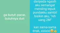 6 Status WhatsApp Butuh Duit Ini Kocak Sekaligus Bikin Geleng-geleng (sumber: Twitter/txtdrstorywa)