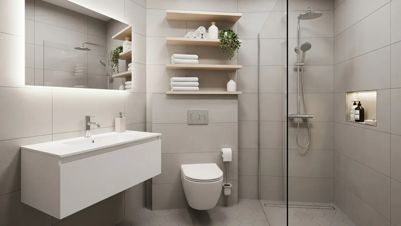 7 Desain Kamar Mandi Kecil tapi Terlihat Luas dengan Trik Interior 2025, Cocok untuk Hunian Minimalis