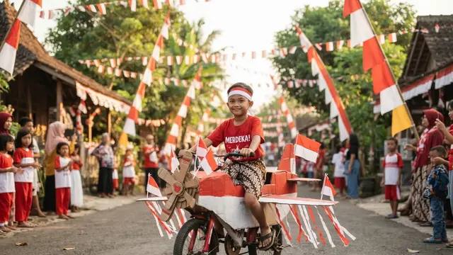 Hiasan Sepeda 17 Agustus