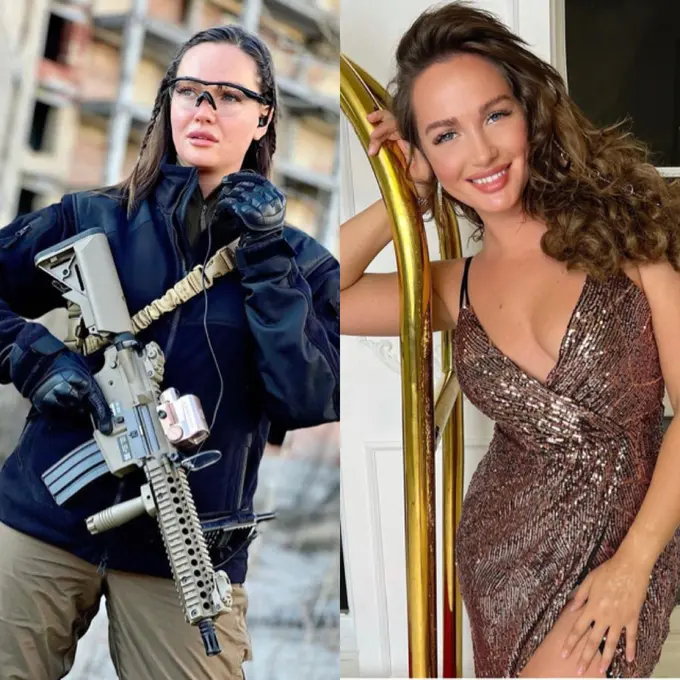 Mantan Miss Ukraina Anastasiia Lenna Ikut Lawan Rusia dan Kerap Foto dengan Senjata di Instagramnya