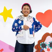Dinda Puspitasari berkolaborasi dengan Cottonink hadirkan koleksi yang cheerful dengan motif dan warna. [Foto: Instagram/ Dinda Puspitasari]