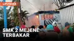 SMK 2 MEJENE TERBAKAR, PULUHAN SISWA KEHILANGAN IJAZAH DAN TAK BISA BELAJAR