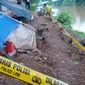 Penemuan mayat pemuda di Pasar Rumput (Liputan6.com/ Nafiysul Qodar)