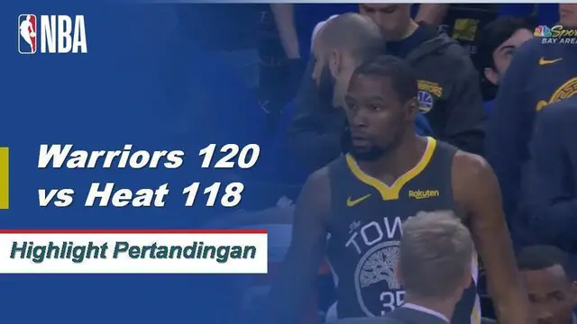 Cuplikan Pertandingan NBA : Warriors 120 vs Heat 118